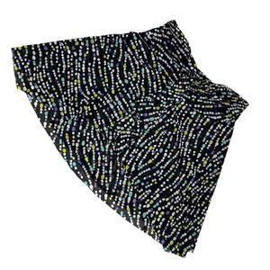 Profile Skirt‎ Polka Dot Knee Length Green Purple Black Large